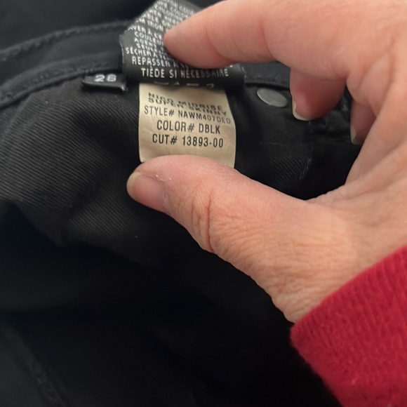 Hudson Nico Mid-Rise Super Skinny Black Distressed Denim Size 26 - Picture 12 of 12